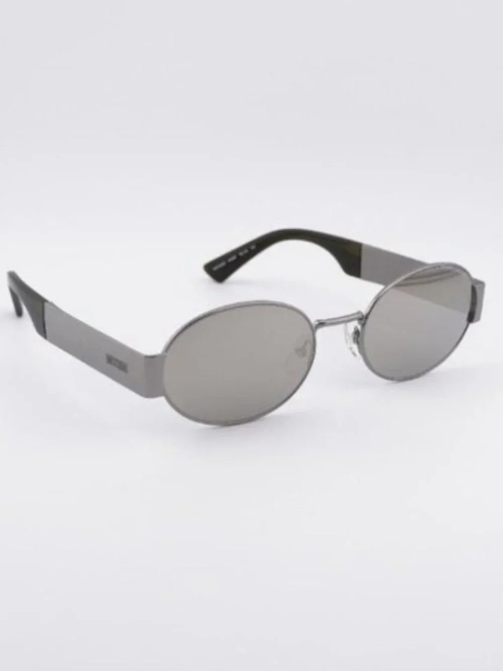 Moschino MOS185/S 06LB UE Sunglasses - Ruthenium Oval Frame, Mirror Lenses